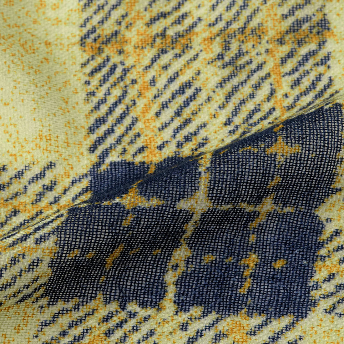 Salazar Wool Scarf Blue Butter Check Accessories