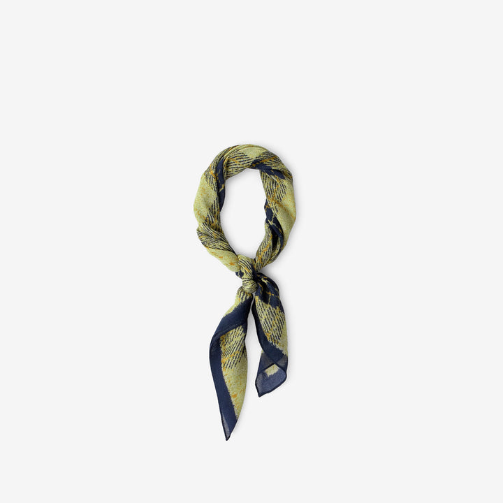 Salazar Wool Scarf Blue Butter Check