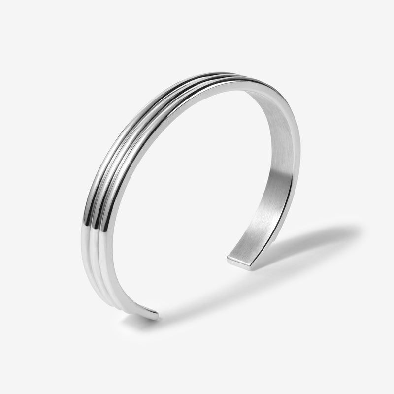 30g Polished Sterling Silver Godron Bracelet Jewellery