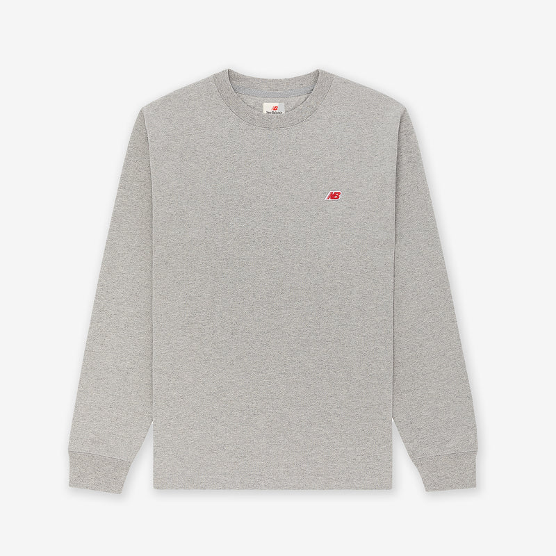 Made in USA Long Sleeve T-Shirt Athletic Grey