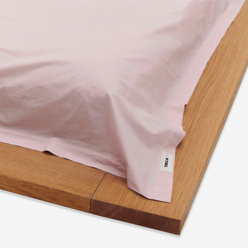 Percale Flat Sheet Petal Pink