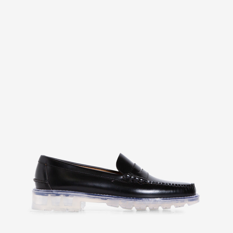 Above The Clouds x Outsides Dan Lug Black | Transparent Crystal Footwear
