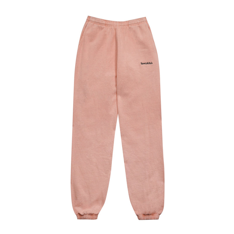 Serif Logo Sweatpant Peach Pie