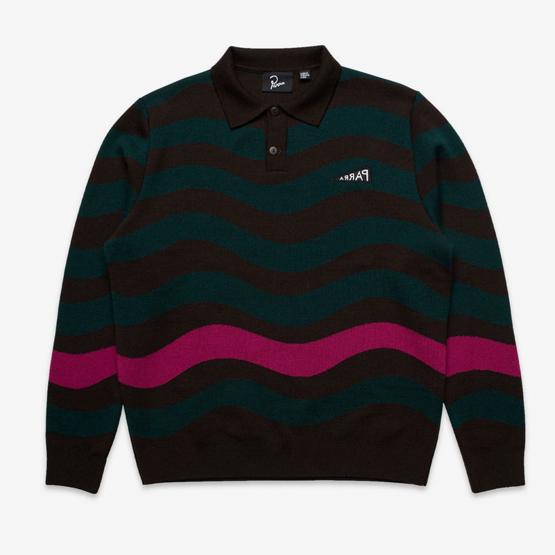 One Weird Wave Knitted Pullover Chocolate