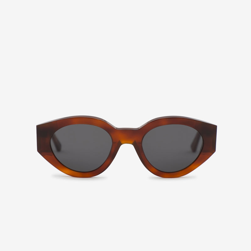 Polly Amber | Solid Grey Lens