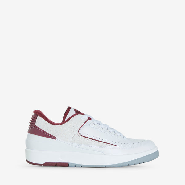 Air Jordan 2 Retro Low White | Cherrywood Red | Lt Steel Grey