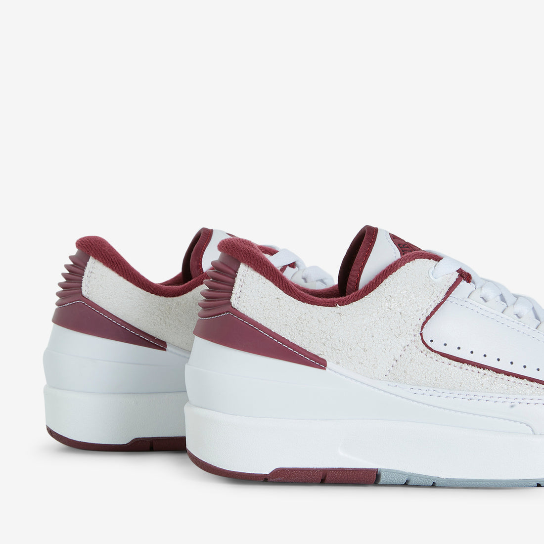 Air Jordan 2 Retro Low White | Cherrywood Red | Lt Steel Grey Footwear