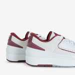 Air Jordan 2 Retro Low White | Cherrywood Red | Lt Steel Grey