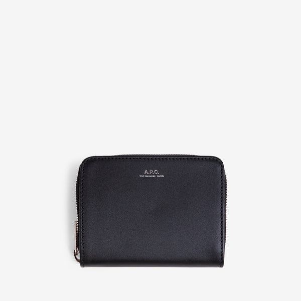 Emmanuel Compact Wallet Smooth Leather Black