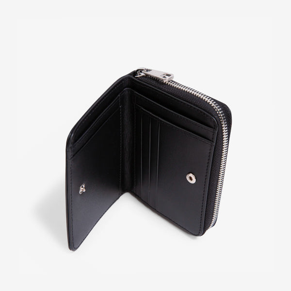 Emmanuel Compact Wallet Smooth Leather Black