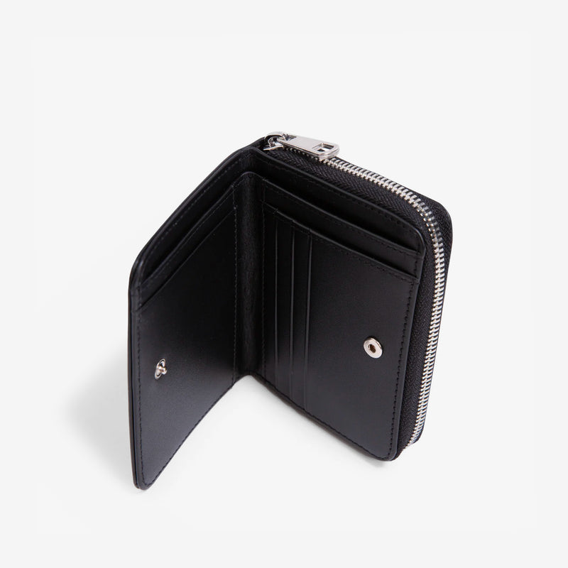 Emmanuel Compact Wallet Smooth Leather Black