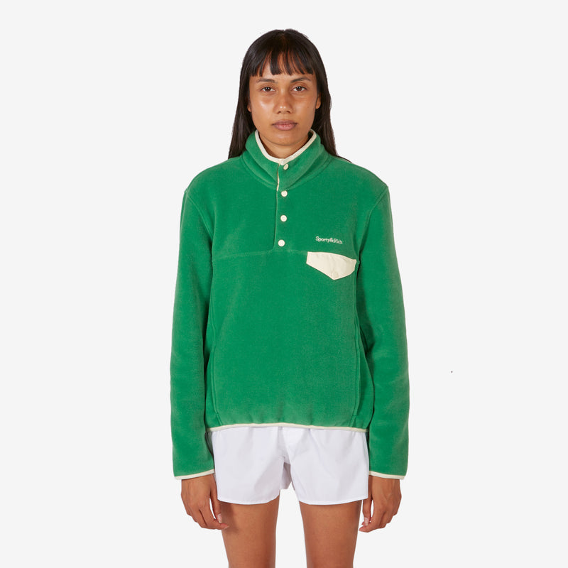 Serif Logo Polar Sweatshirt Verde
