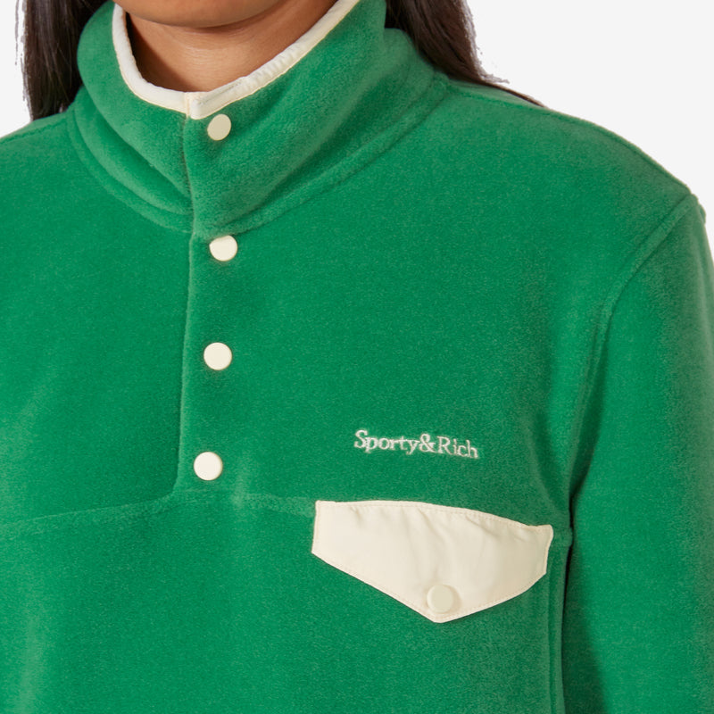 Serif Logo Polar Sweatshirt Verde
