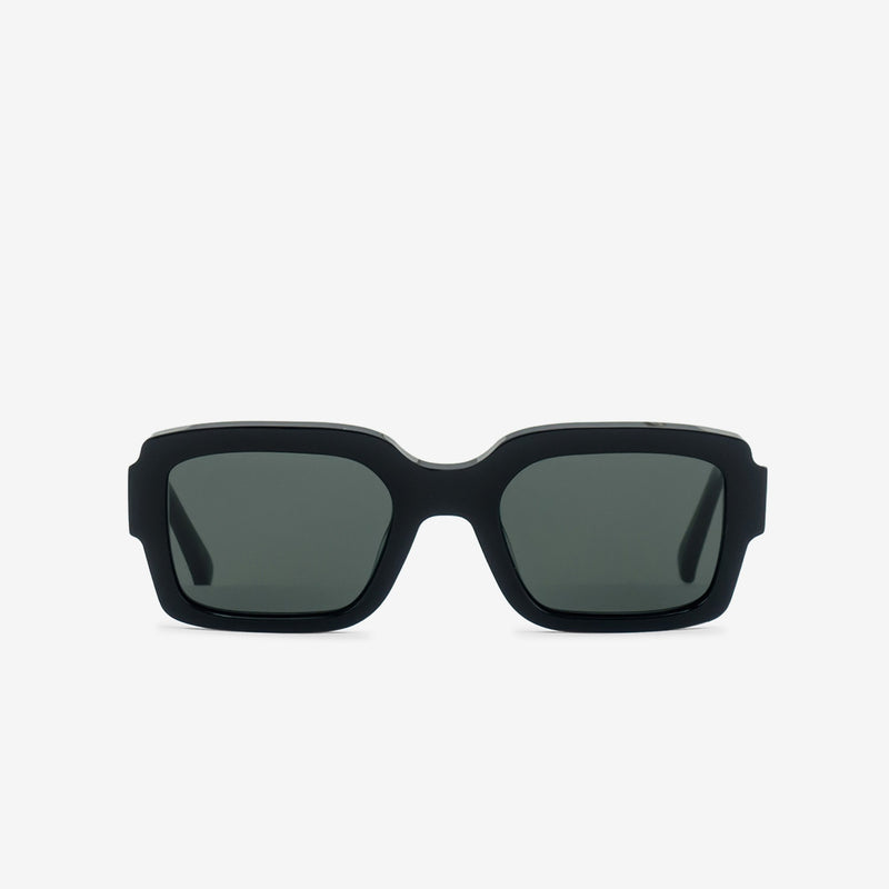 Apollo Black | Green Solid Lens Eyewear