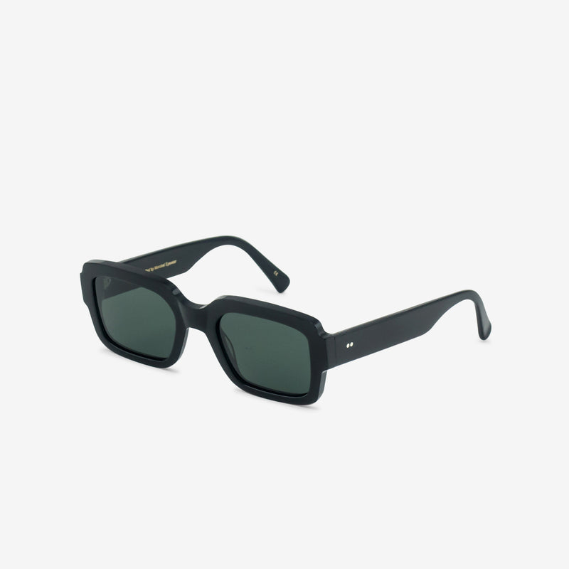 Apollo Black | Green Solid Lens Eyewear