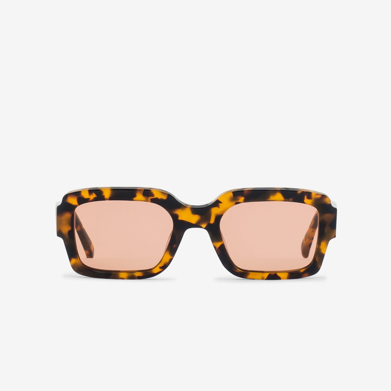 Apollo Havana | Orange Solid Lens