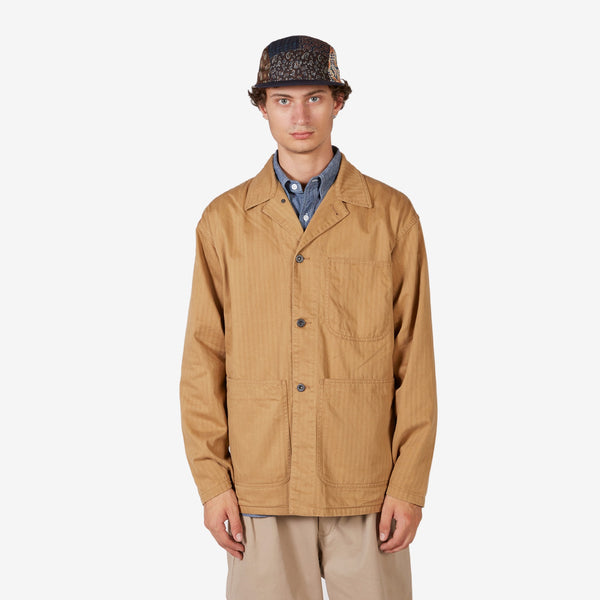 MIL Chore Jacket Supima Herringbone Khaki