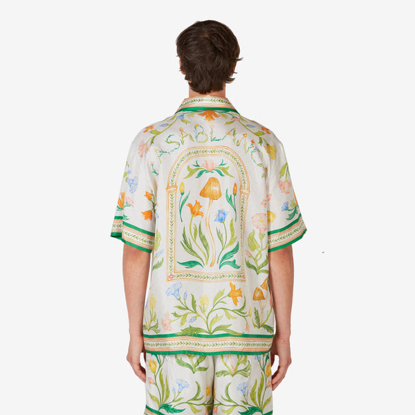 Cuban Collar Short Sleeve Shirt L'Arche Fleurie