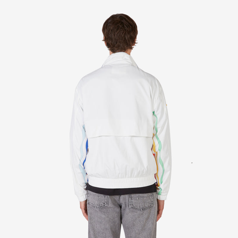 Mind Vibrations Shell Suit Track Jacket White