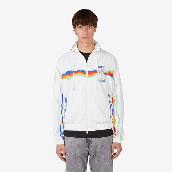 Mind Vibrations Shell Suit Track Jacket White