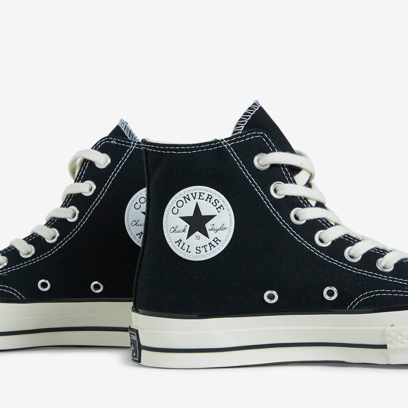 Chuck Taylor '70 Hi Black | Black | Egret