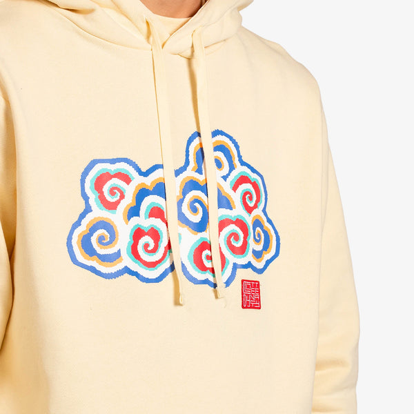 Pixel Cloud Hoodie White