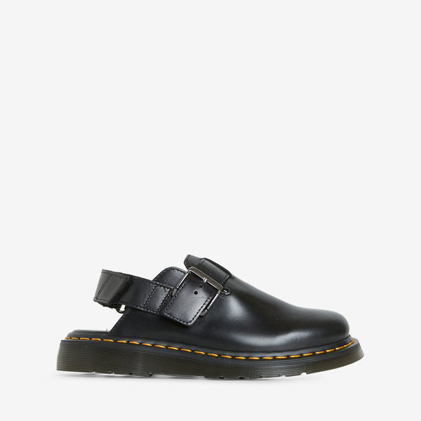 Jorge II Brando Leather Sling Back Mule Black