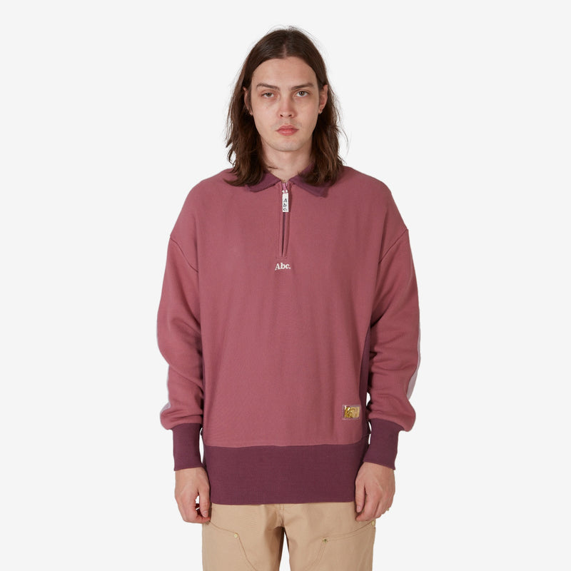 Abc. Tri-Tone Quarter Zip Ametrine Mauve