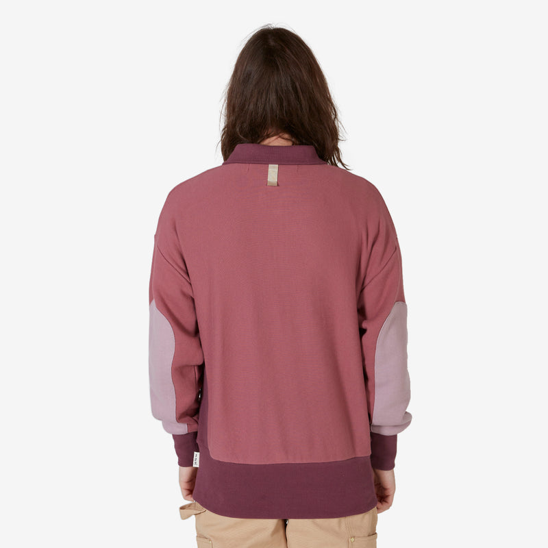 Abc. Tri-Tone Quarter Zip Ametrine Mauve