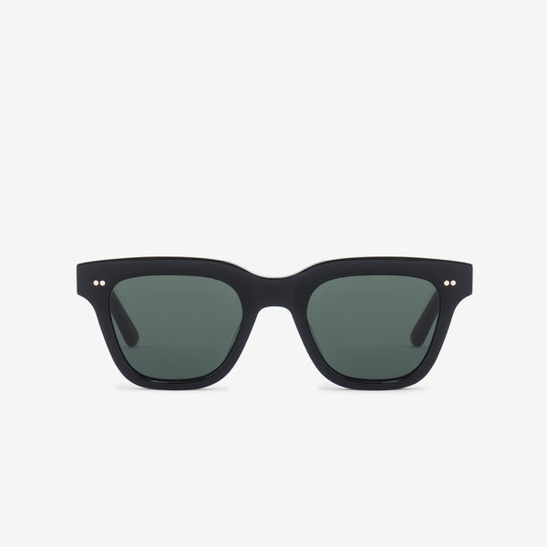 Ellis Black | Green Solid Lens