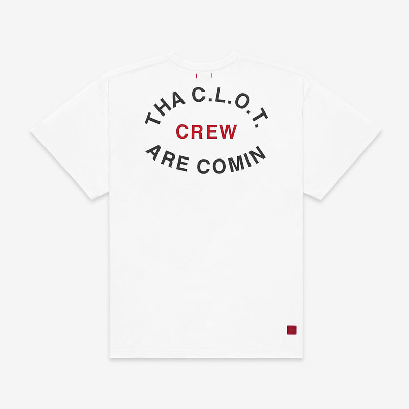 Tha CLOT Crew are Comin' Tee White