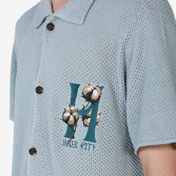 Knit H Button Up Slate