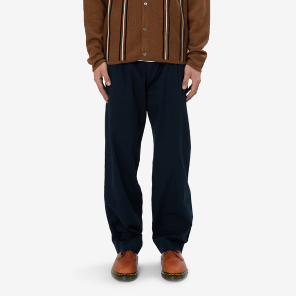 Aaren Fine Twill Trousers Navy