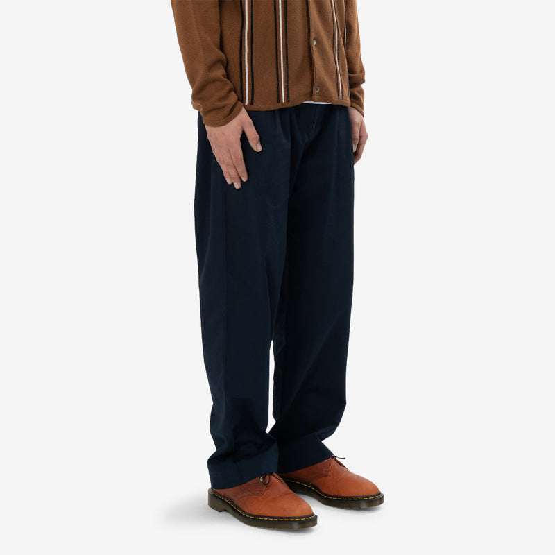 Aaren Fine Twill Trousers Navy