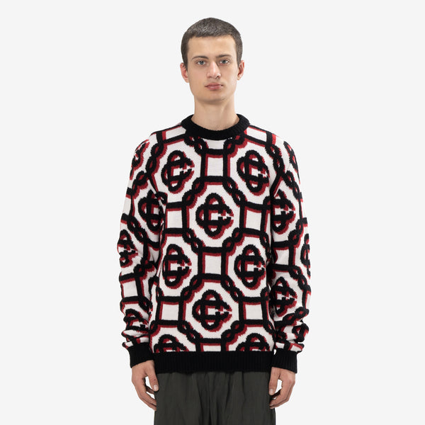 3D Monogram Sweater Off White