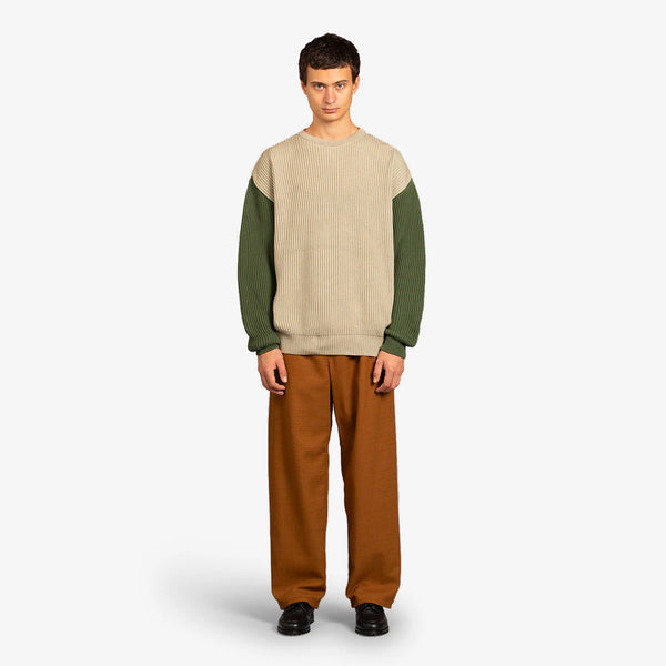 Beacon Crew Jumper Oat Beige
