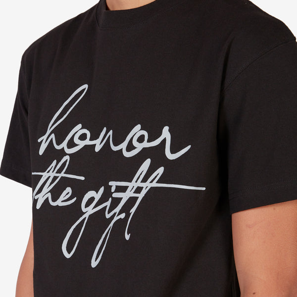 HTG Script Short Sleeve T-Shirt Black