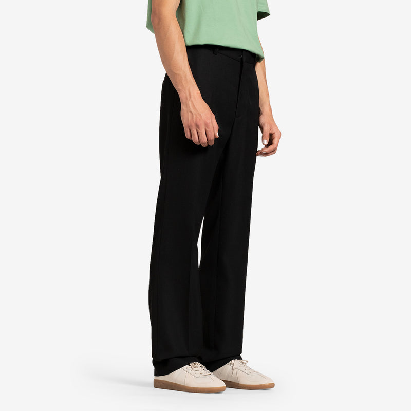 Slim Leg Trousers Black Pants