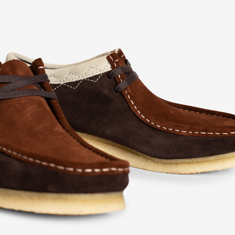 Wallabee Dark Tan Combi