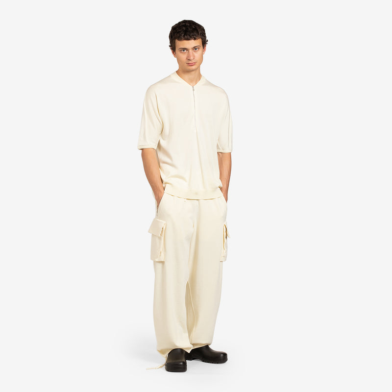 Nike ESC 1/2 Zip Wool Top Coconut Milk Tees