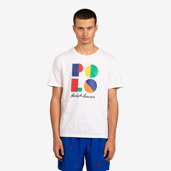 Custom Fit Logo-Print Jersey T-Shirt White | Multi