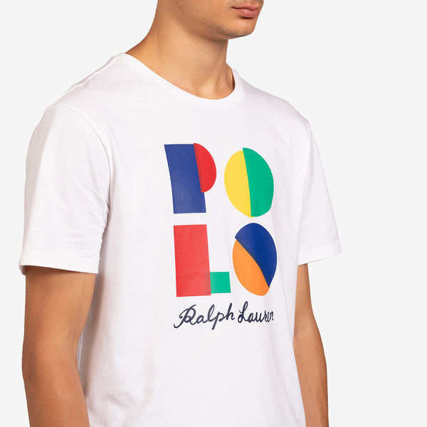 Custom Fit Logo-Print Jersey T-Shirt White | Multi