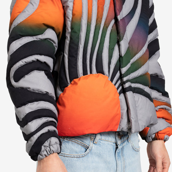Unisex Sunset Puffer Coat Black