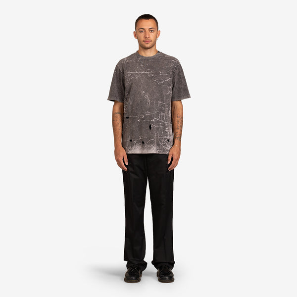 Artwork Tee Faded Black Stroke Shadow