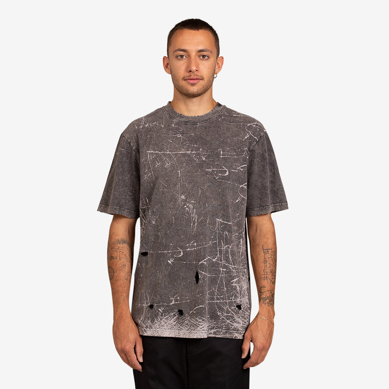 Artwork Tee Faded Black Stroke Shadow