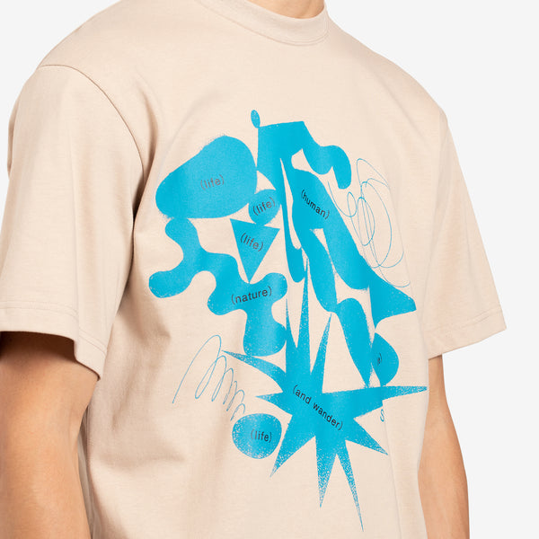Life Human Nature Short Sleeve T-Shirt Beige