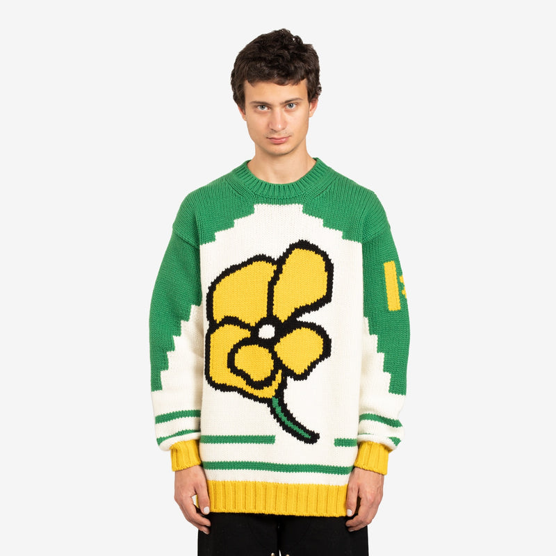 Oversized 'Kenzo Poppy' Jumper Grass Green