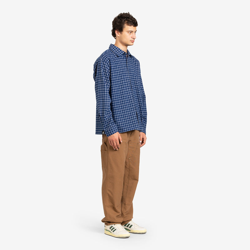 Bush Shirt Blue Plaid