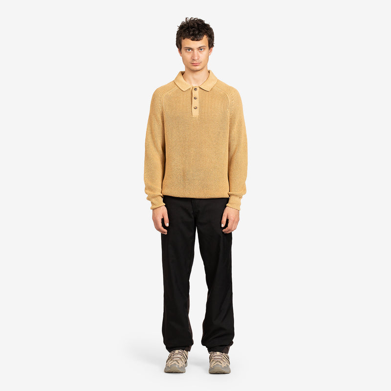 Long Sleeve Slouchy Polo Boulder