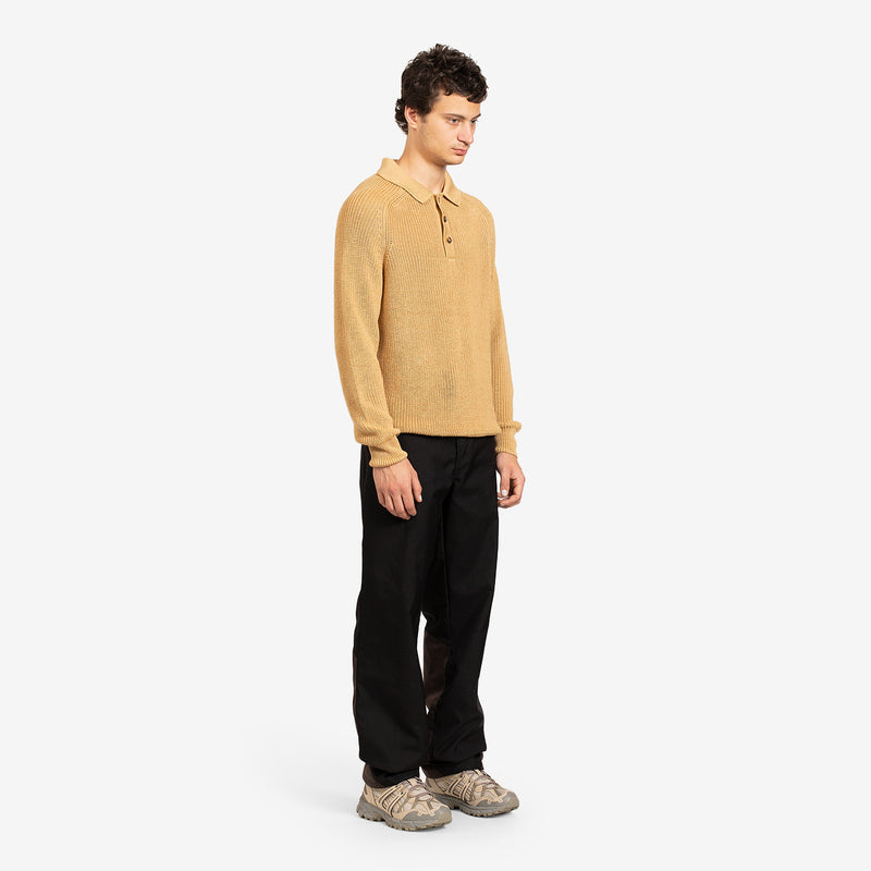 Long Sleeve Slouchy Polo Boulder